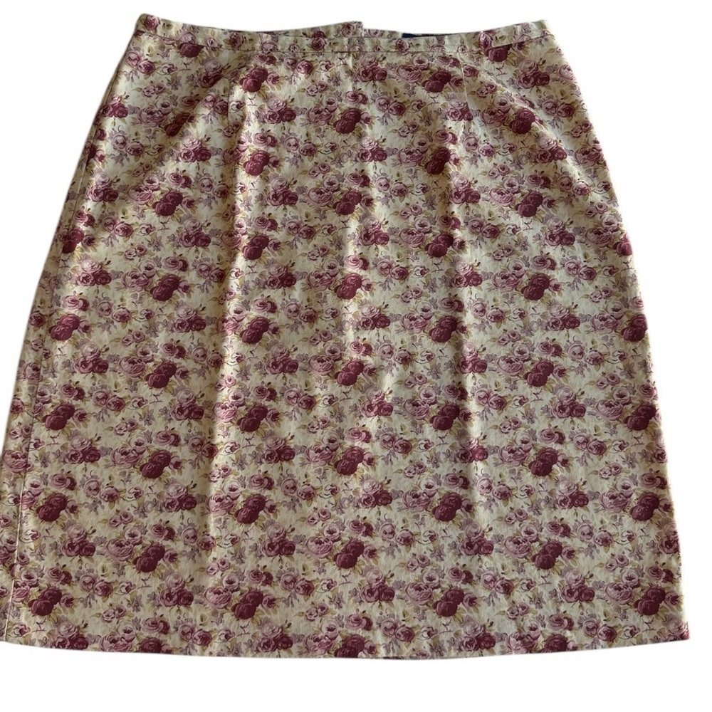 J. Crew Pink/Cream  Floral  Skirt Size 8​